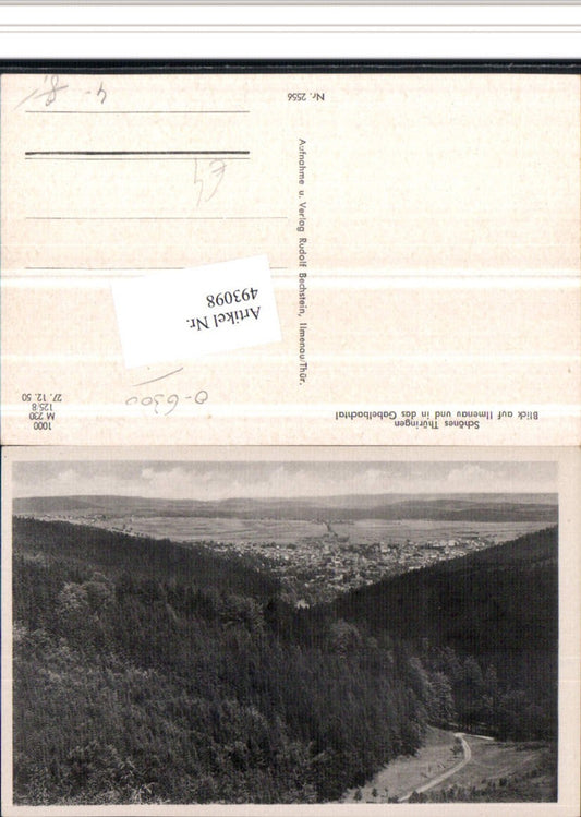 493098, View of Ilmenau and into the Gabelbach valley