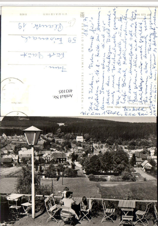 493105,Finsterbergen Teilansicht Blick vom Kurhaus Terrasse