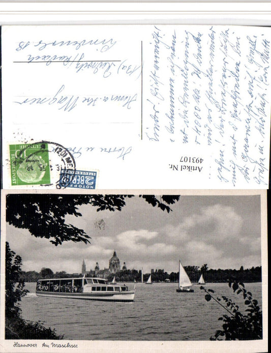 493107,Hannover Maschsee See Boot Segelboote