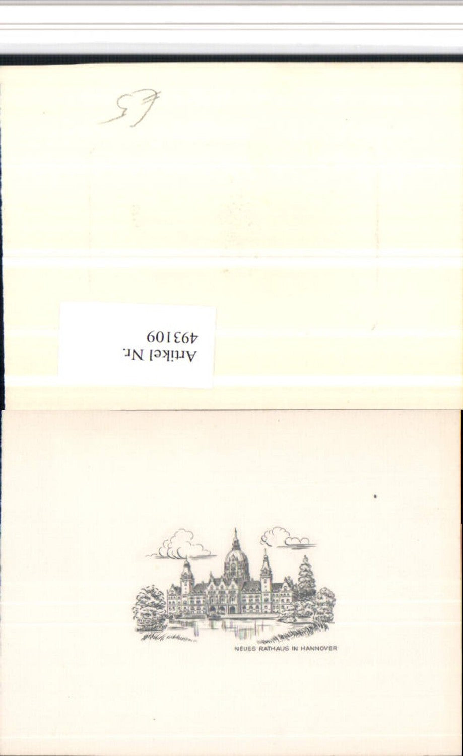493109,Künstler AK Hannover Rathaus