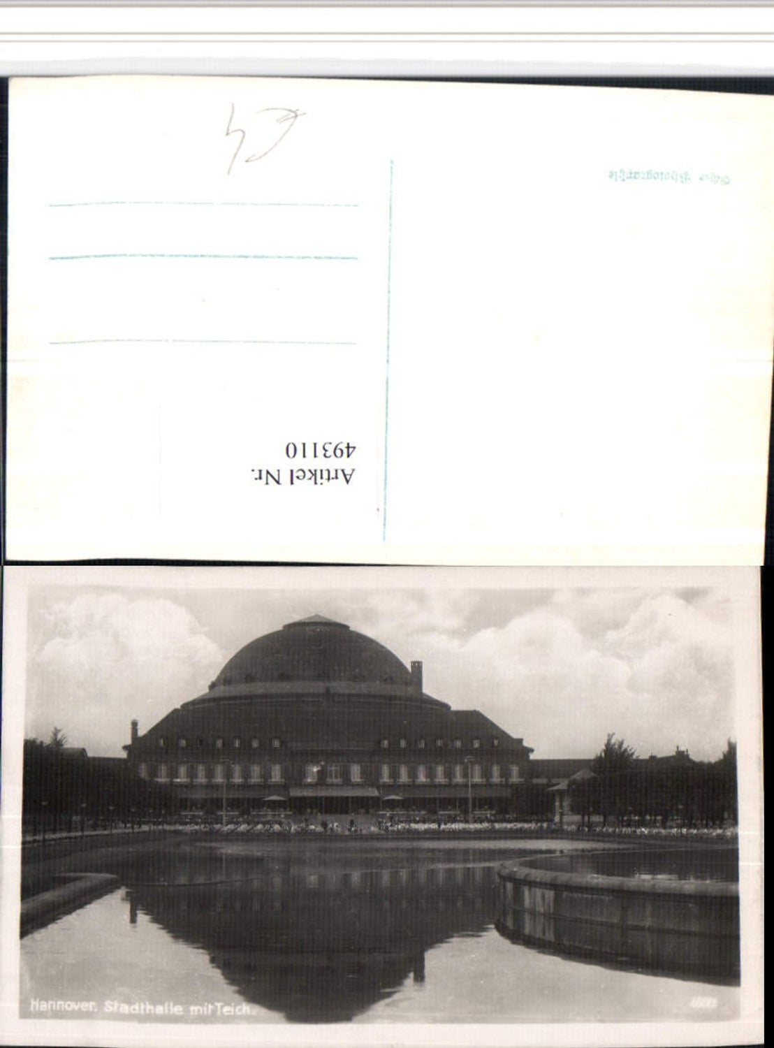 493110,Hannover Stadthalle m. Teich