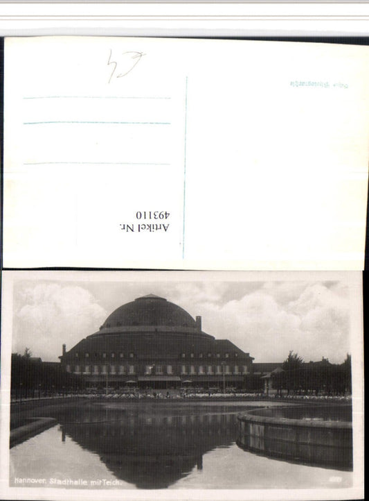 493110,Hannover Stadthalle m. Teich