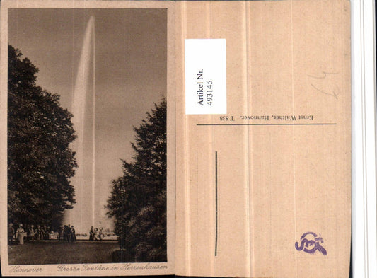 493145,Hannover Große Fontäne in Herrenhausen
