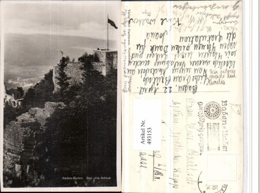 493153, Baden-Baden The old castle ruins
