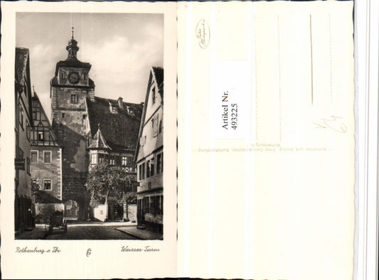 493225,Rothenburg ob d. Tauber Weißer Turm Erker pub Ernst Geissendörfer