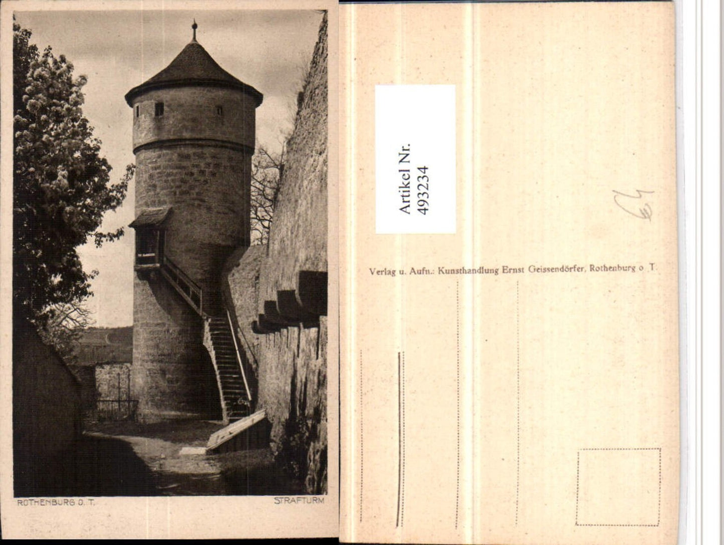 493234,Rothenburg ob d. Tauber Strafturm Turm