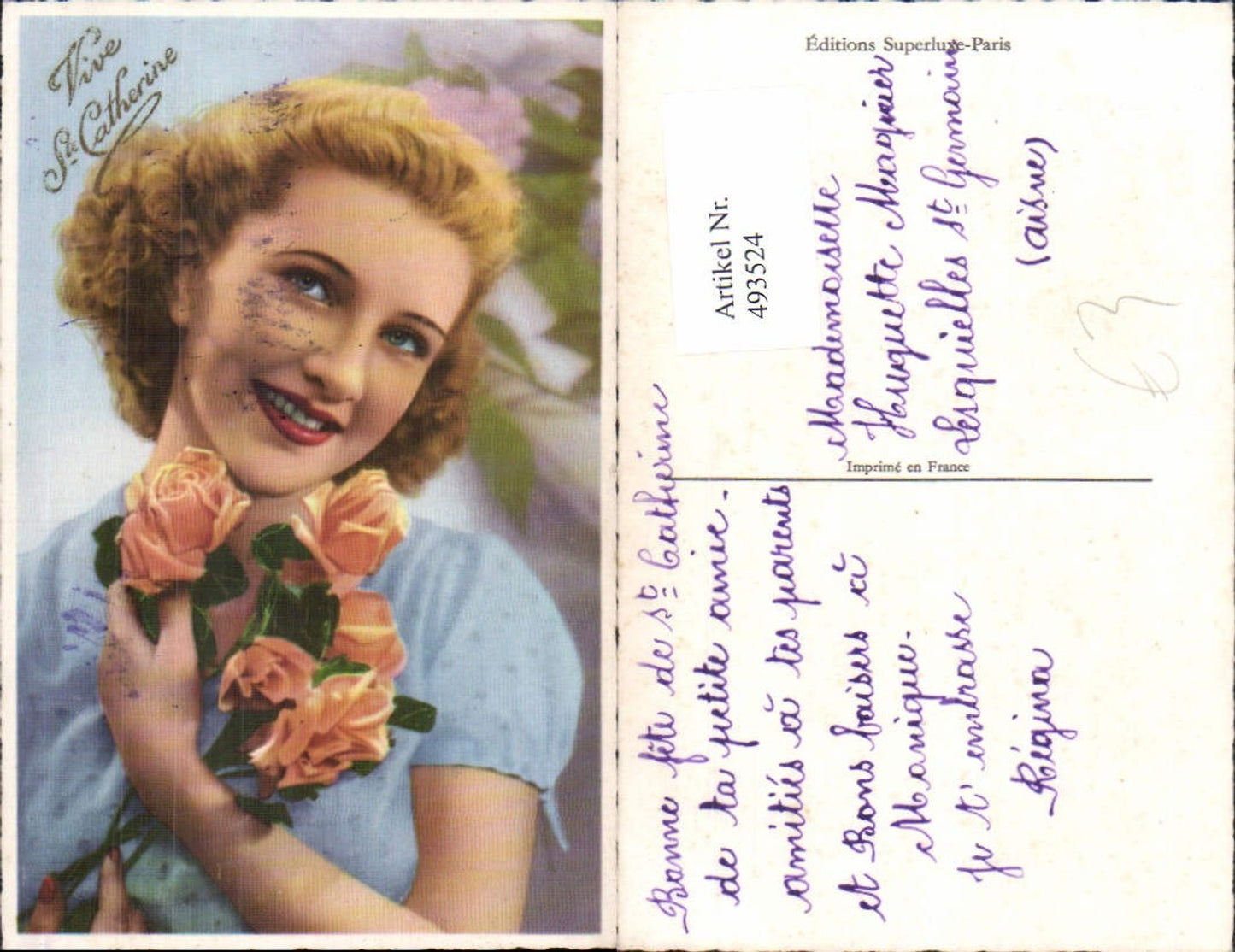 493524,Frau Blonder Lockenkopf Rosen Blumen
