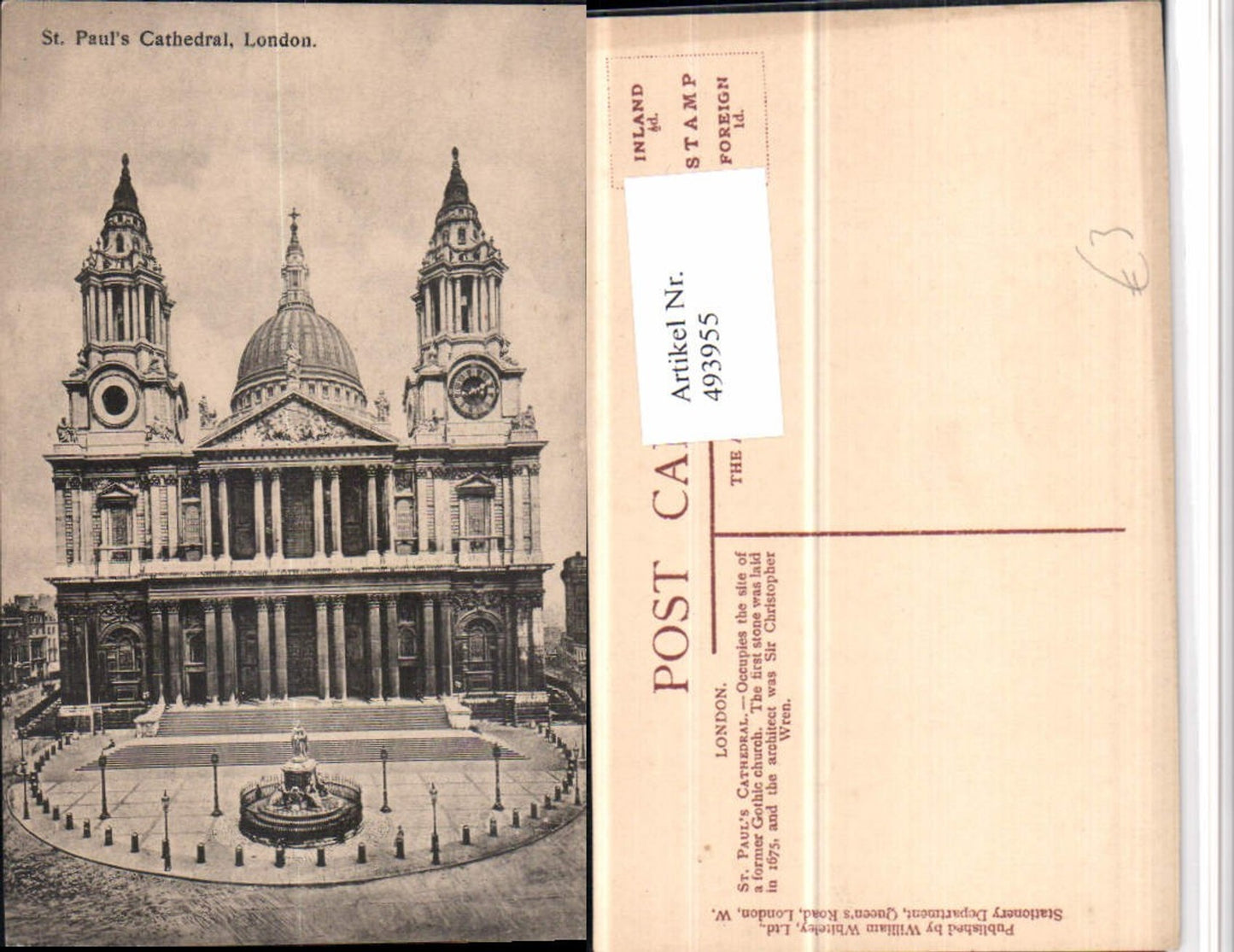 Alte Ansichtskarte – Old Postcard