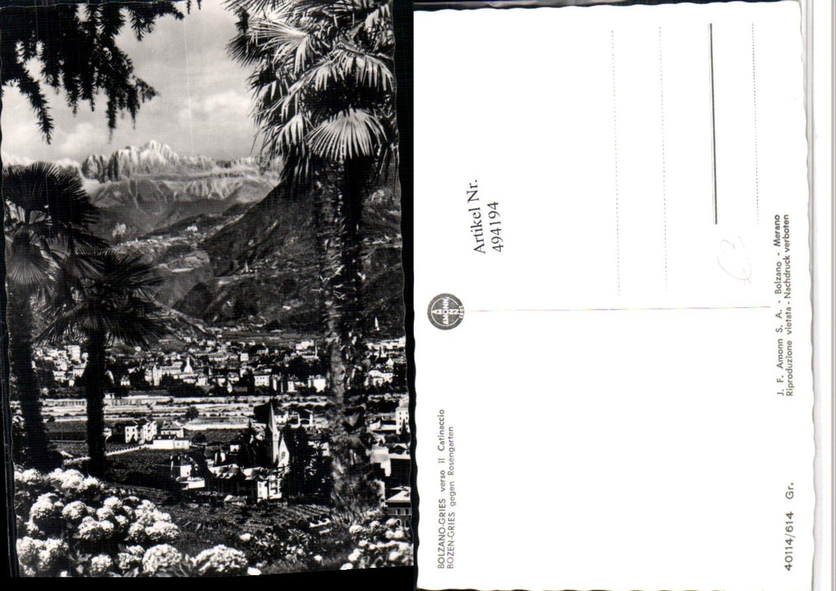 Alte Ansichtskarte – Old Postcard