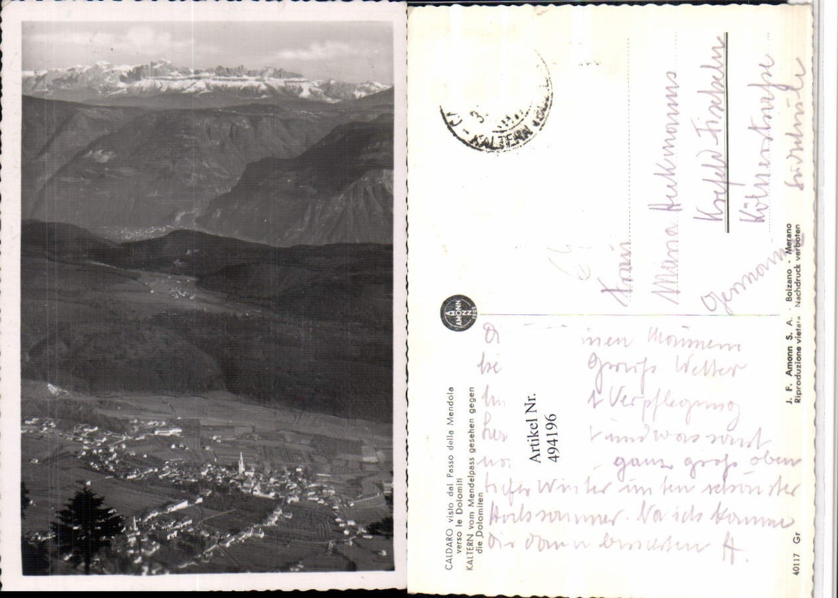 Alte Ansichtskarte – Old Postcard