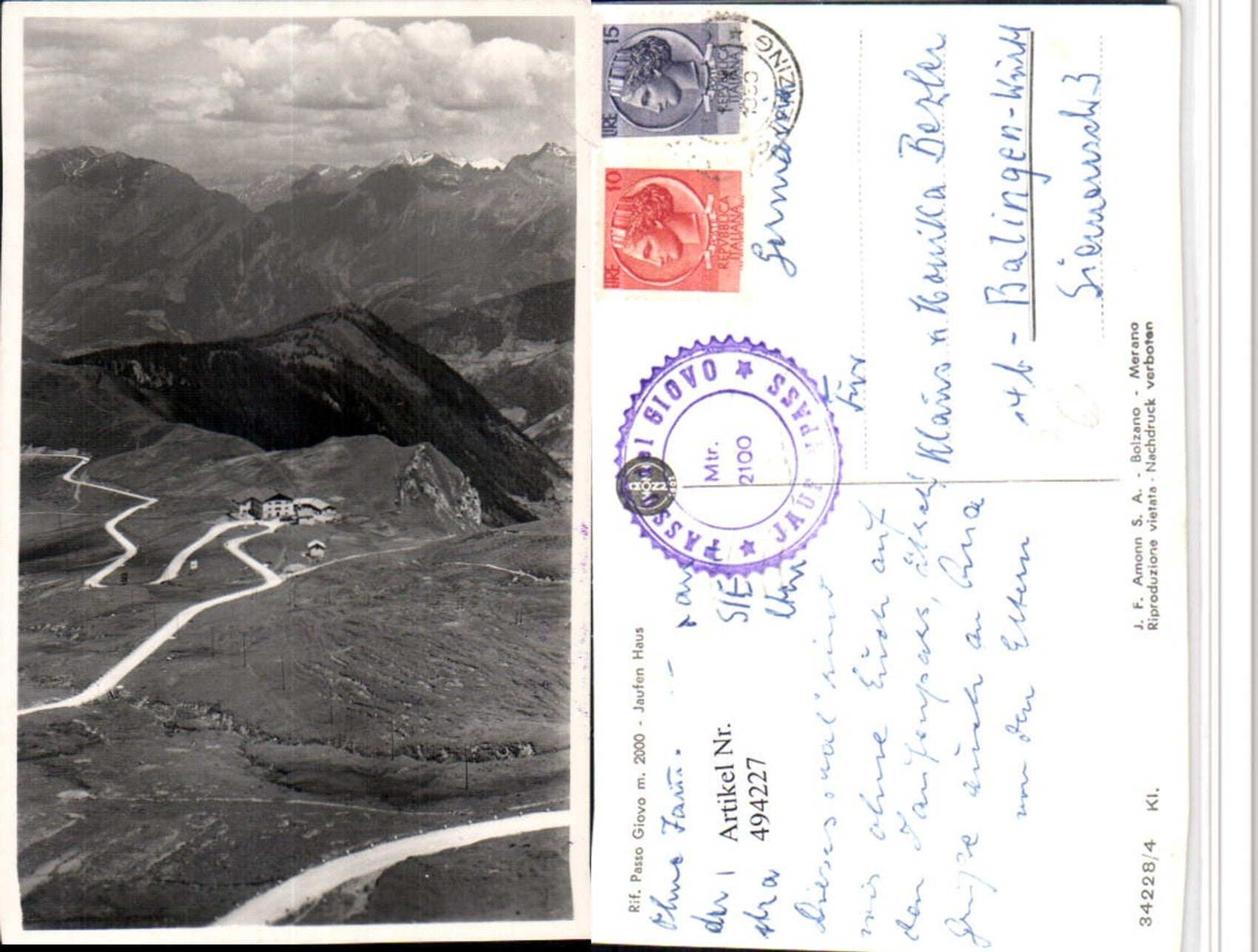 Alte Ansichtskarte – Old Postcard