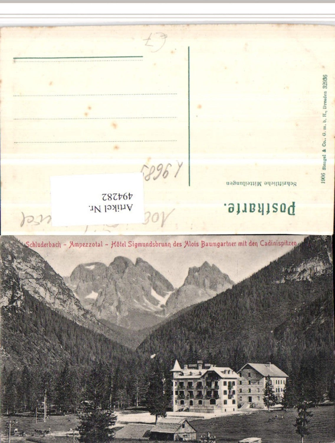 Alte Ansichtskarte – Old Postcard