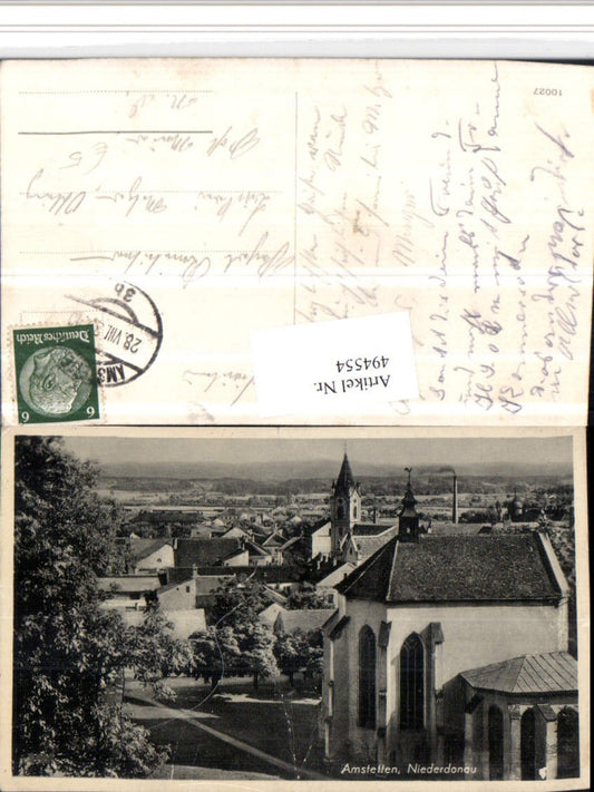 494554,Amstetten Teilansicht Kirche