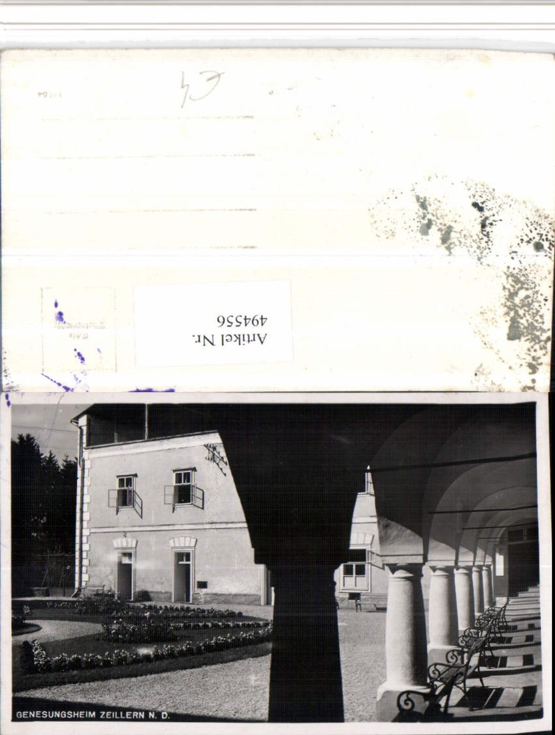 494556,Zeillern b. Amstetten Genesungsheim Arkaden Säulen