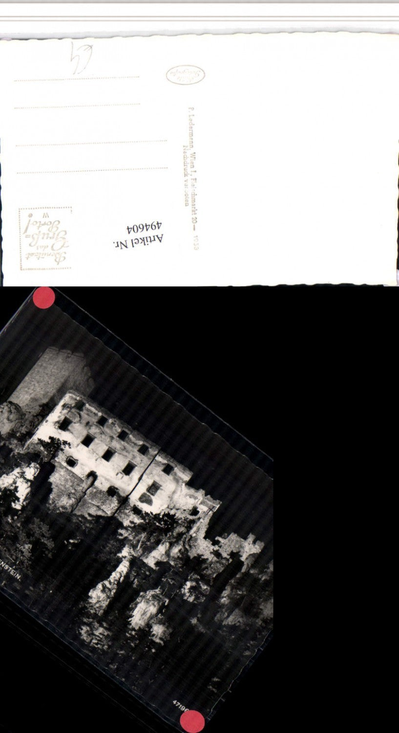 494604,Baden b. Wien Ruine Rauhenstein