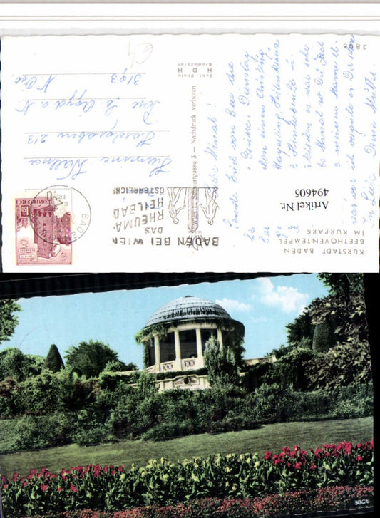 494605,Baden b. Wien Beethoven-Tempel im Kurpark