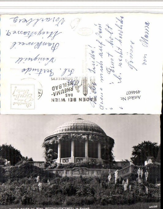 494607,Baden b. Wien Beethoven-Tempel im Kurpark