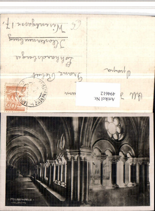 494612,Heiligenkreuz Stift Kreuzgang Arkaden