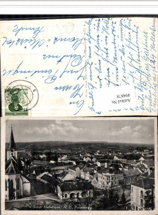 4947878,Hollabrunn Totale Panorama Kirche