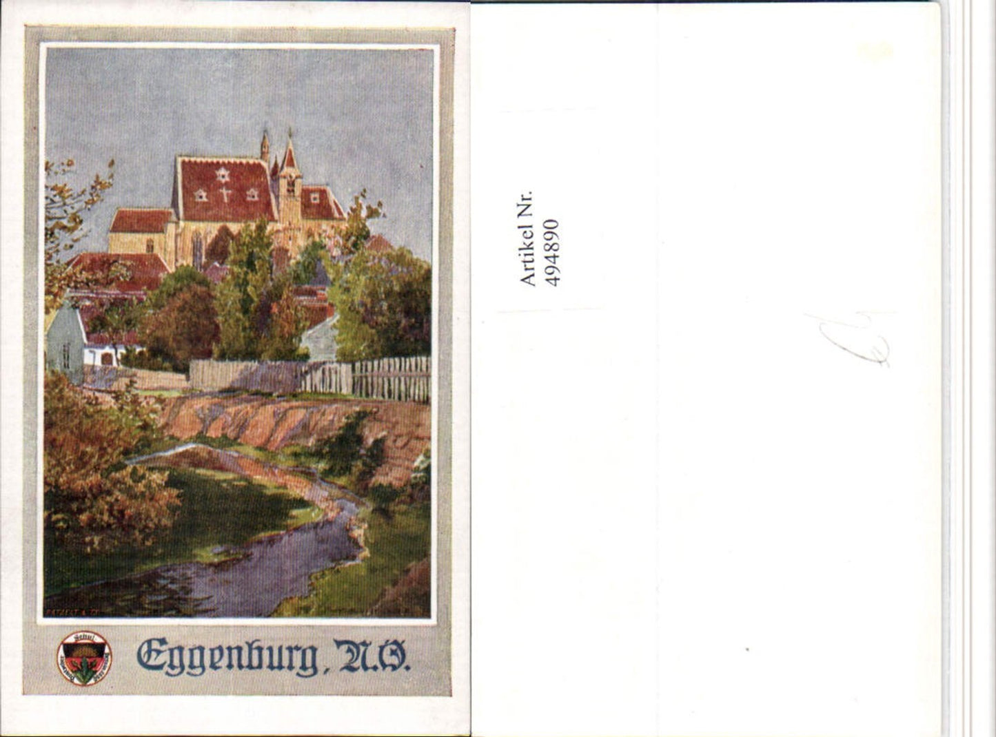 4947890,Künstler AK Eggenburg Kirche