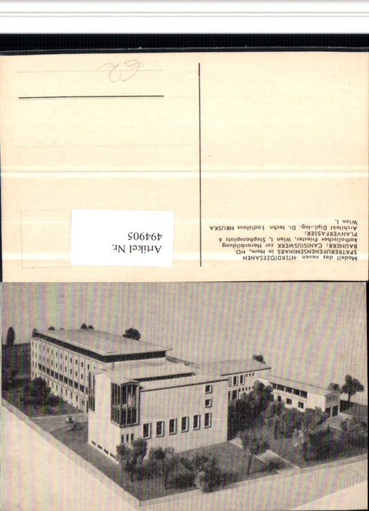 4947905,Horn Modell Interdiözesanen Spätberufenenseminar