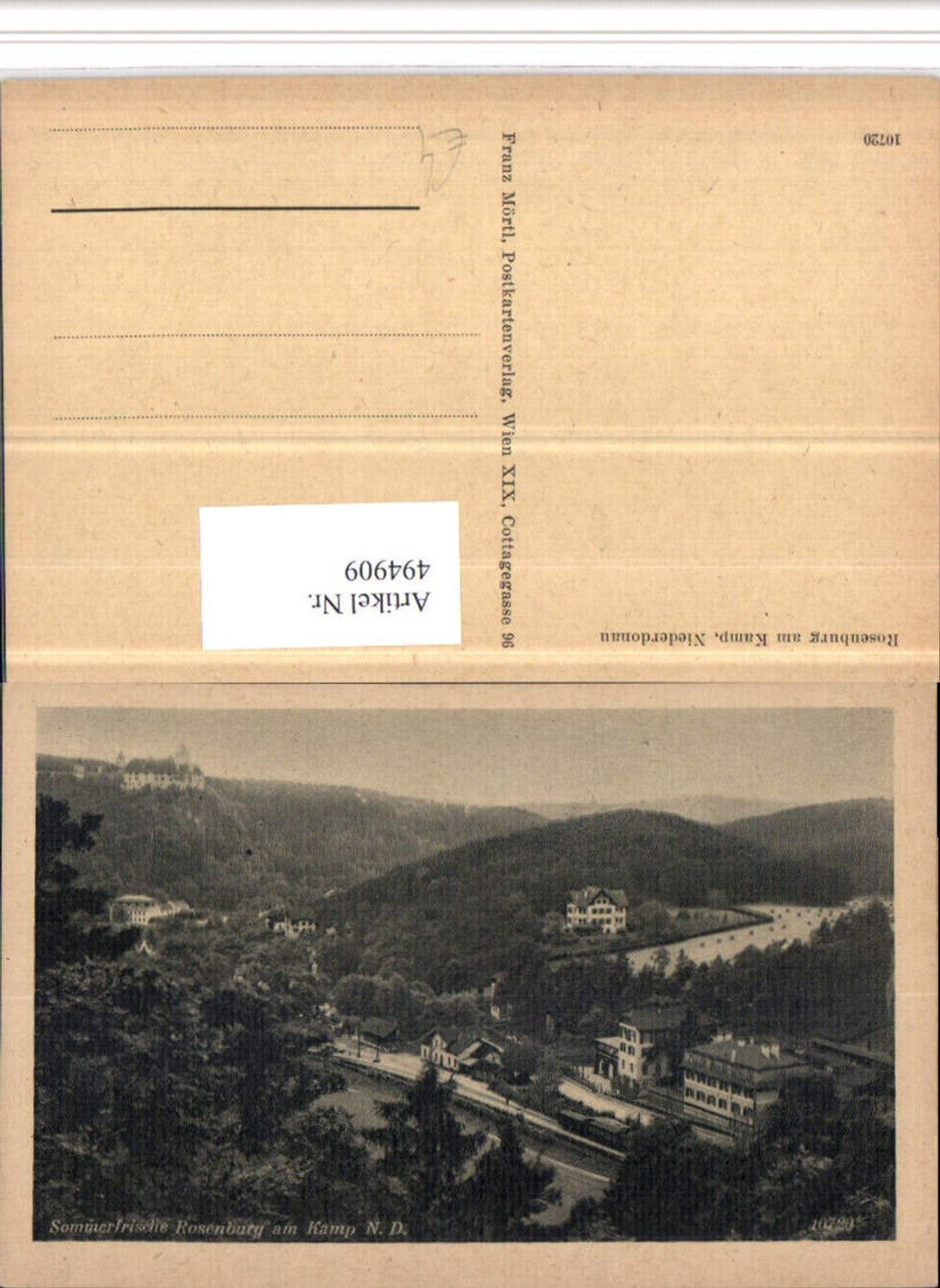 4947909,Rosenburg am Kamp Teilansicht m. Schloss