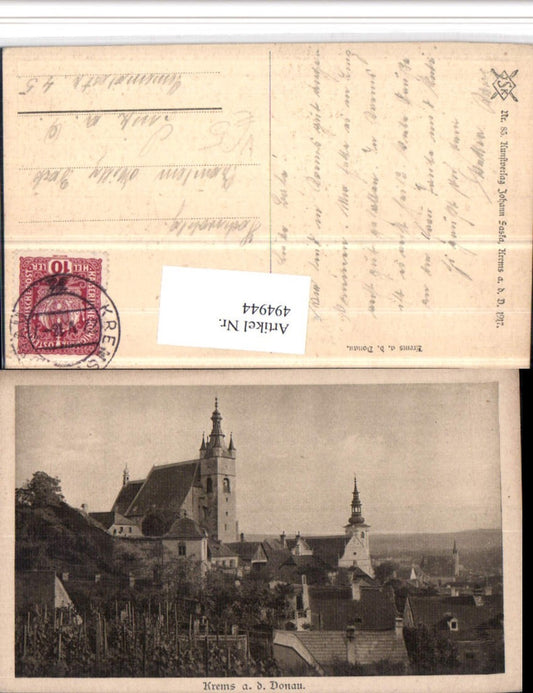 4947944,Krems an d. Donau Teilansicht Kirche pub Johann Saska 85
