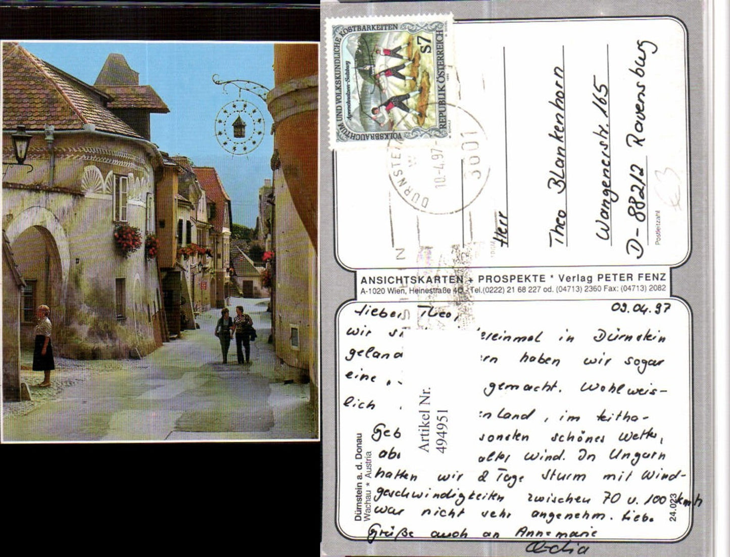 4947951,Dürnstein an d. Donau Straßenansicht