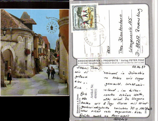 4947951,Dürnstein an d. Donau Straßenansicht