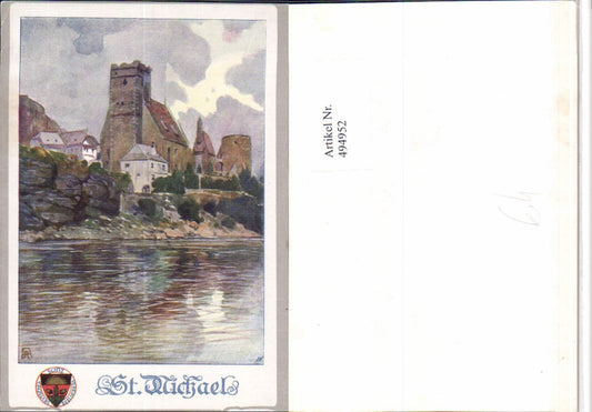 4947952,Künstler AK A. Reckziegel St. Michael Kirche b. Weißenkirchen