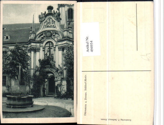 4947954,Dürnstein an d. Donau Stift Hof Motiv Brunnen