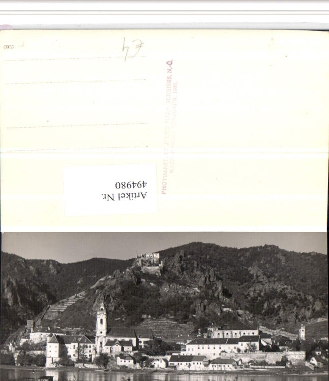 4947980,Dürnstein an d. Donau Totale m. Ruine