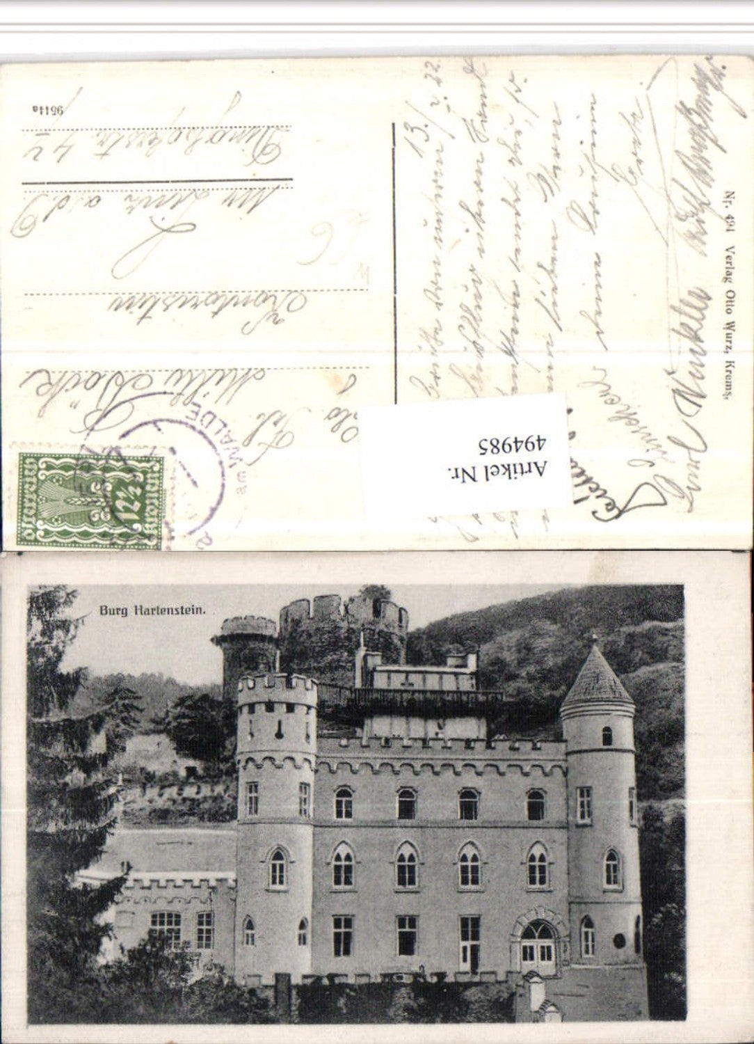 4947985,Burg Hartenstein b. Weinzierl am Walde