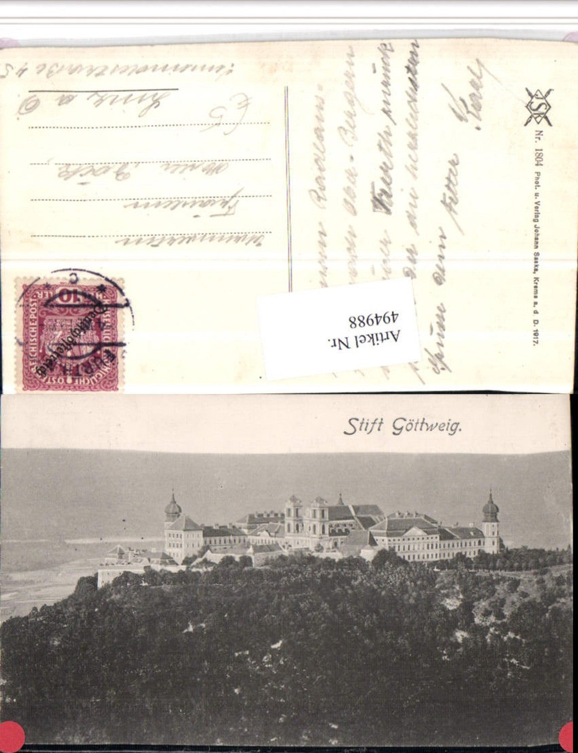 4947988,Stift Göttweig b. Furth