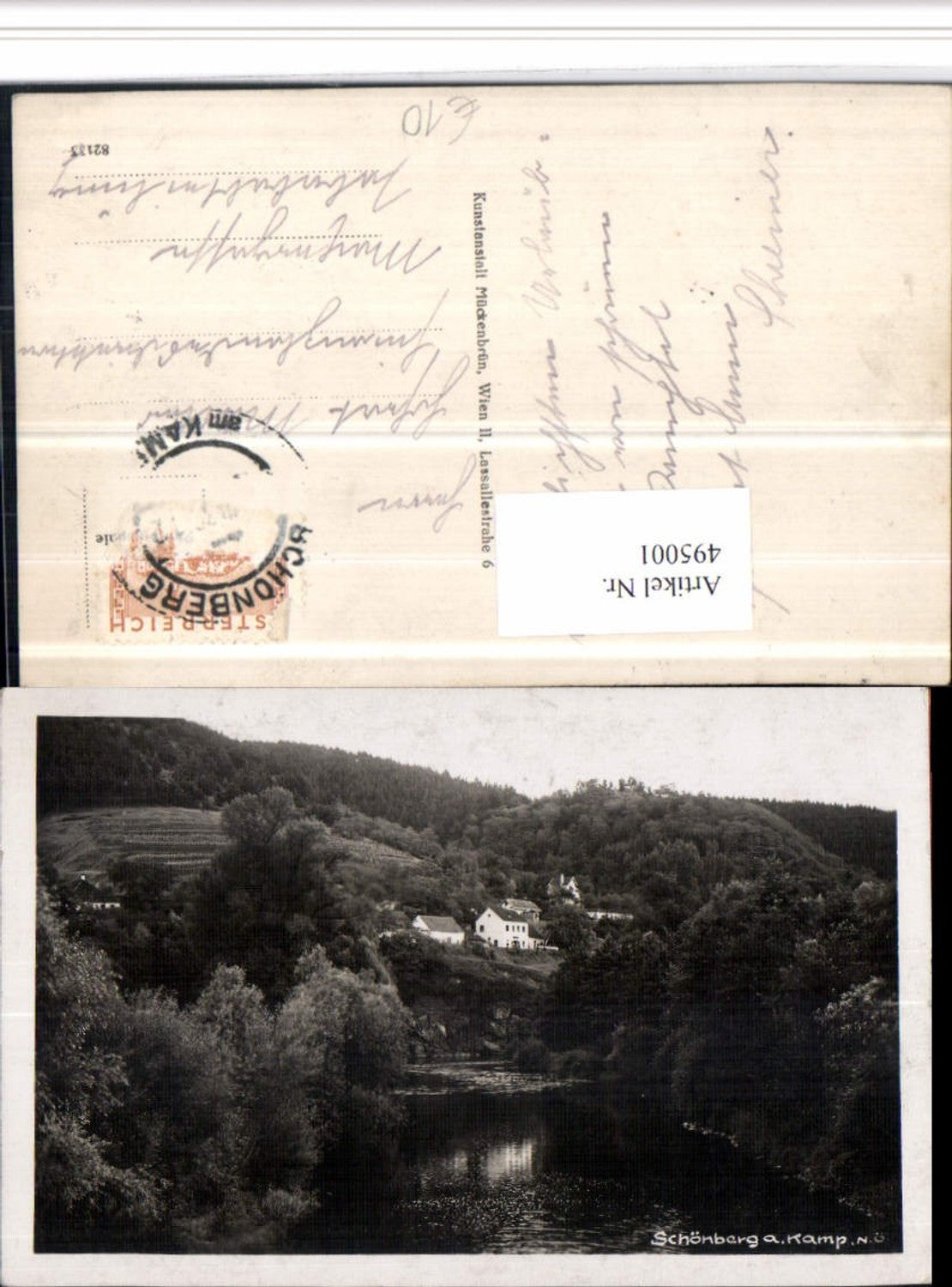 4948001,Schönberg am Kamp Teilansicht Fluss