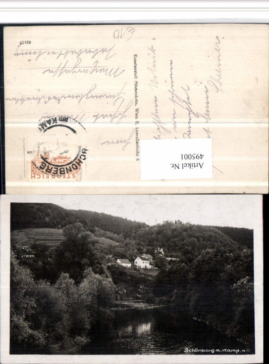 4948001,Schönberg am Kamp Teilansicht Fluss