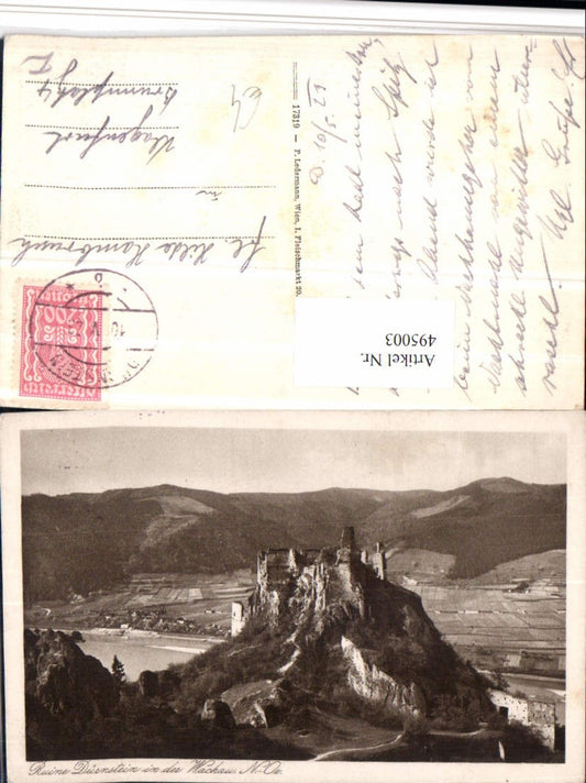 4948003,Ruine Dürnstein in d. Wachau