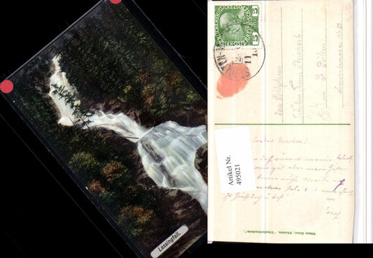 4948021,Lassingfall Wasserfall b. Annaberg Bahnpost Zug St. Pölten