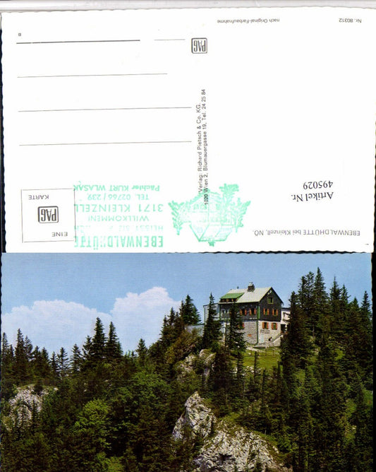 4948029,Ebenwaldhütte Berghütte b. Kleinzell Hainfeld