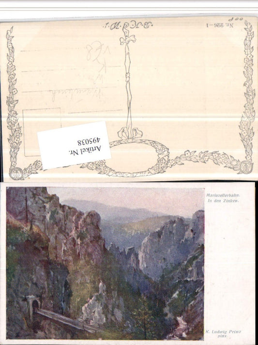 4948038,Künstler AK K.L. Prinz Mariazellerbahn b. Annaberg pub B.K.W.I. 226/1