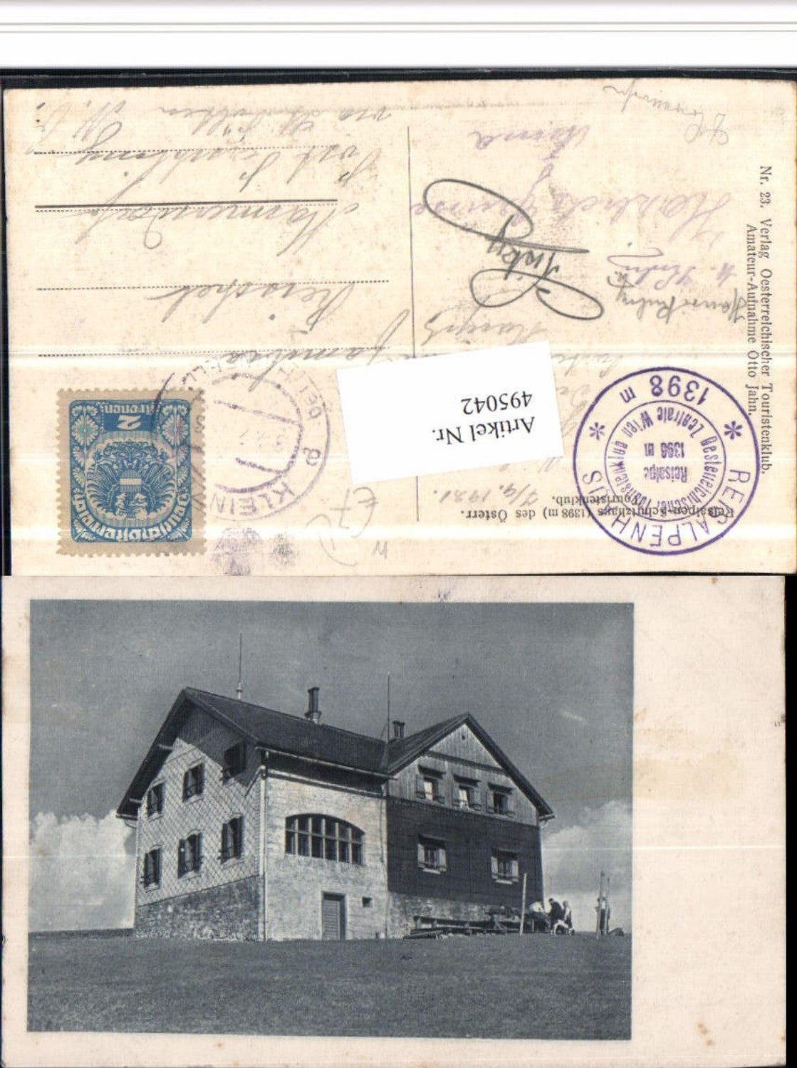 4948042,Reisalpen-Schutzhaus Berghütte b. Kleinzell