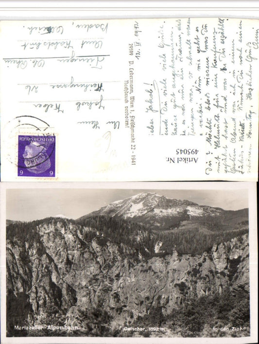 4948045,Mariazelleralpenbahn Zinken b. Wienerbruck m. Ötscher