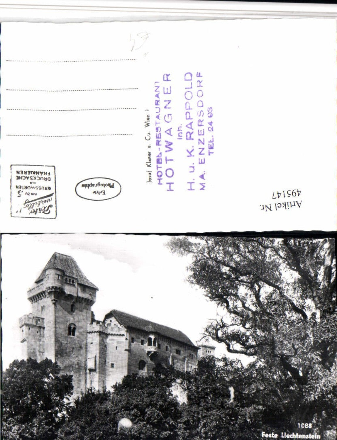 495147,Feste Burg Liechtenstein b. Maria Enzersdorf