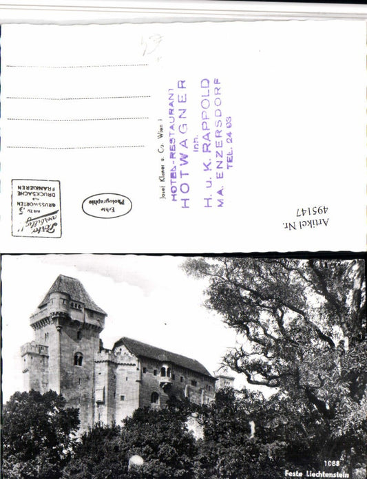 495147,Feste Burg Liechtenstein b. Maria Enzersdorf