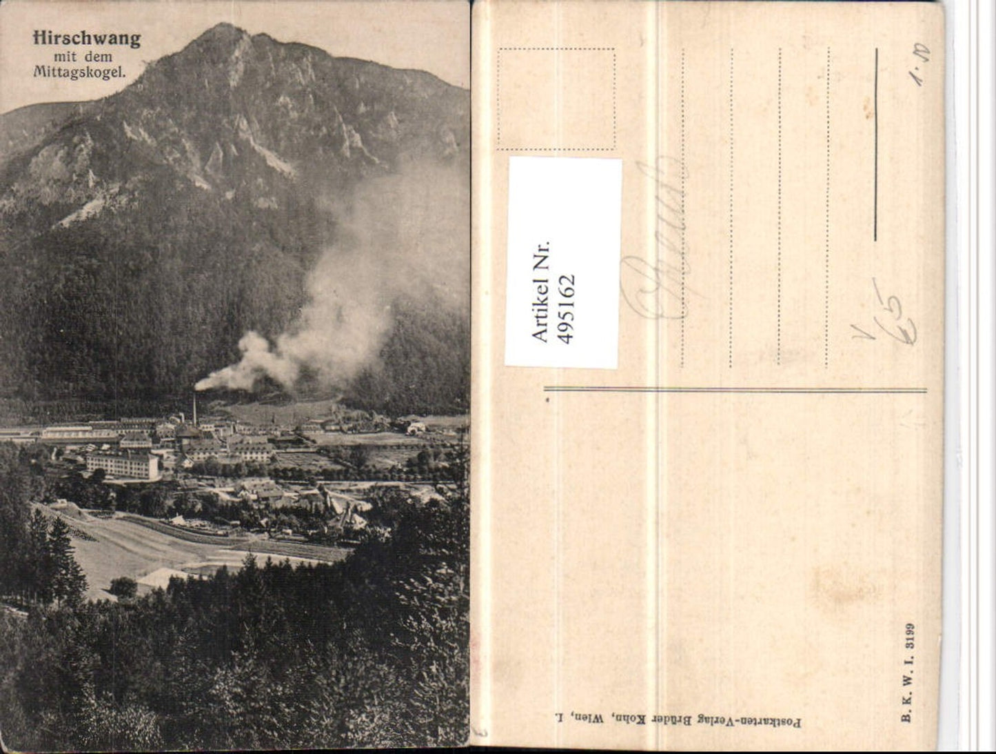 495162,Hirschwang Totale m. Mittagskogel pub B.K.W.I. 3199