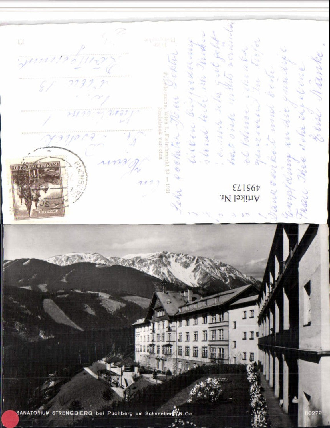 495173,Sanatorium Strengberg b. Puchberg am Schneeberg Bergkulisse