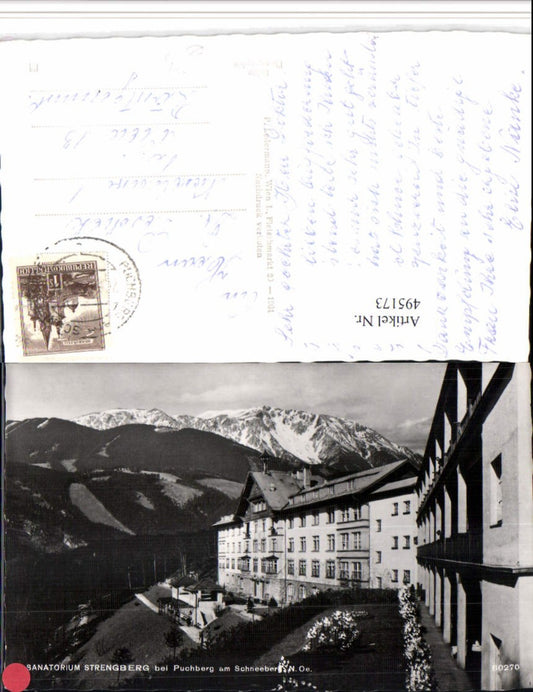 495173,Sanatorium Strengberg b. Puchberg am Schneeberg Bergkulisse