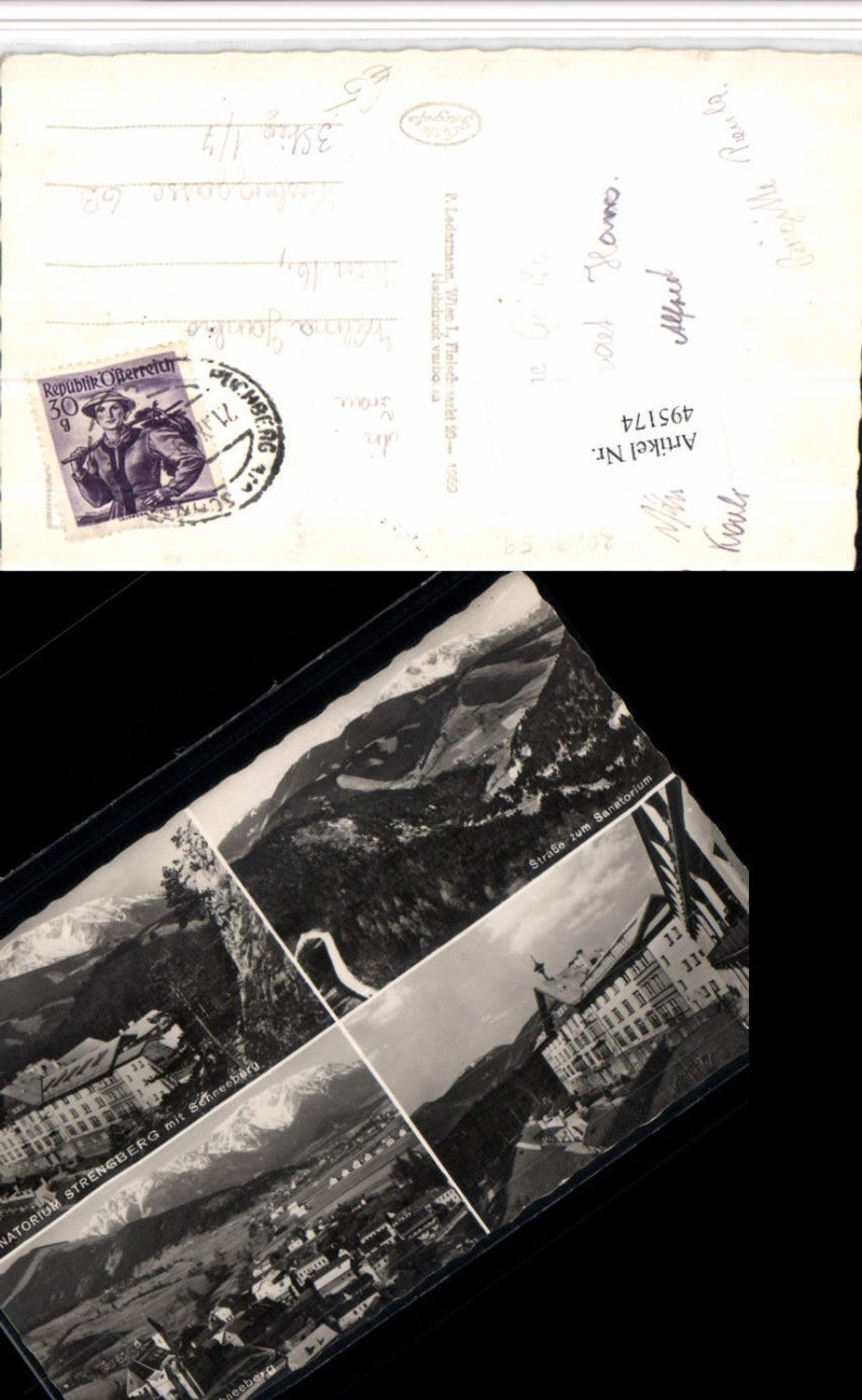 495174,Puchberg Totale Sanatorium Strengberg Mehrbildkarte