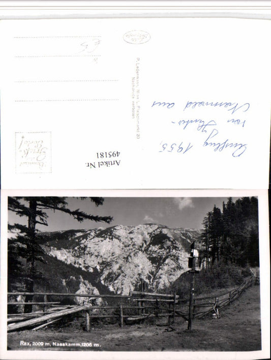 495181,Rax Nasskamm b. Nasswald Schwarzau Bergkulisse