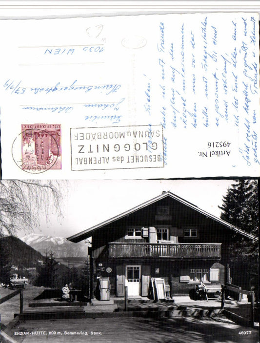 495216,Semmering Enzian-Hütte Bergkulisse